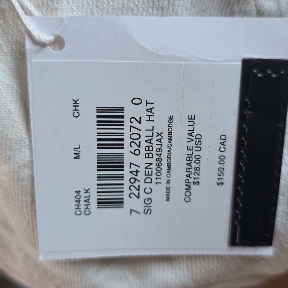 Coach Cream Logo Baseball Cap - Picture 5 of 5
